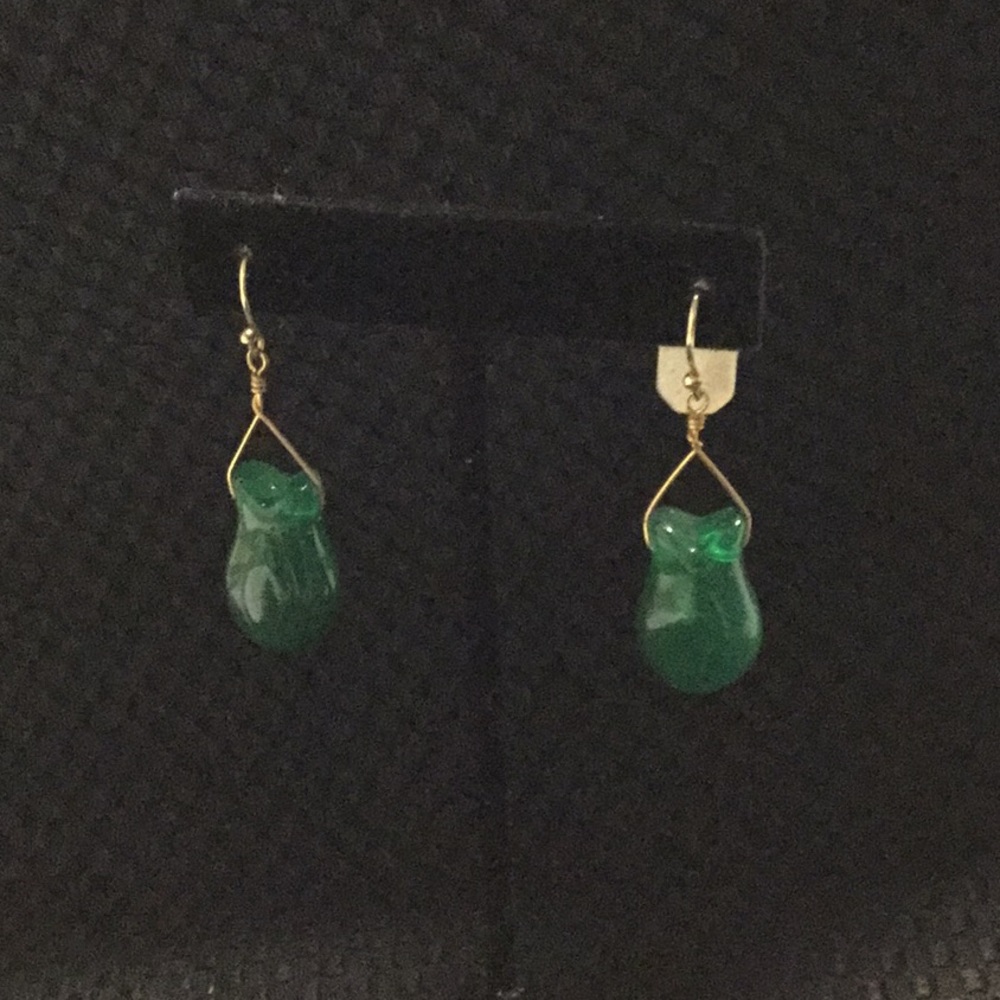 Vintage German Glass Earrings